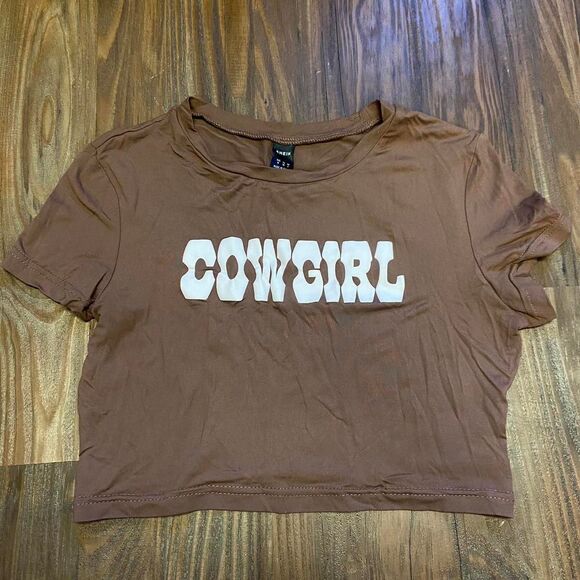 Cropped Cowgirl Tee - Picture 1 of 4